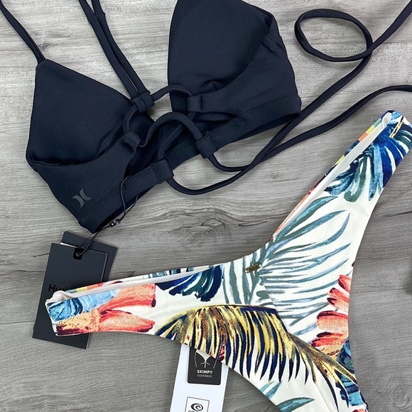 ☀️HURLEY☀️ RIP CURL☀️ SAYULITA SKIMPY PANT BIKINI SET - Picture 9 of 12